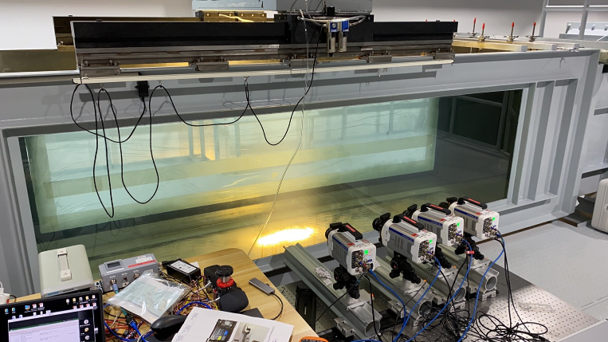 Circulating water tunnel used for hydrodynamic experiments
